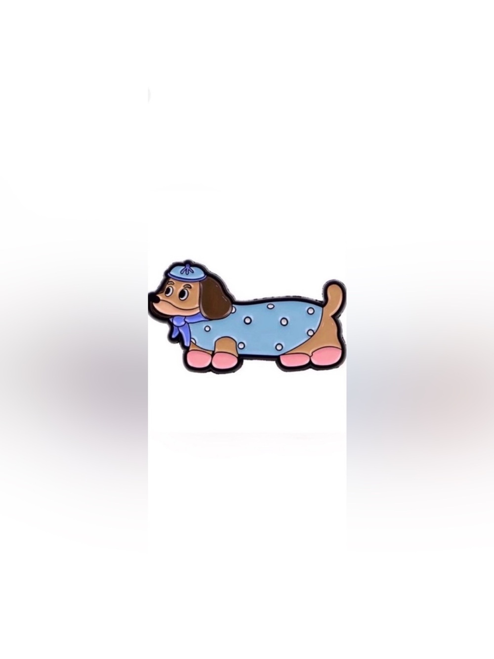 Dachshund Metal & Enamel Pin w/Butterfly Clasp, Backpacks, Bags, Purses & Hats